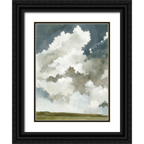 Vast Neutral Sky I Black Ornate Wood Framed Art Print with Double Matting by Caroline, Emma