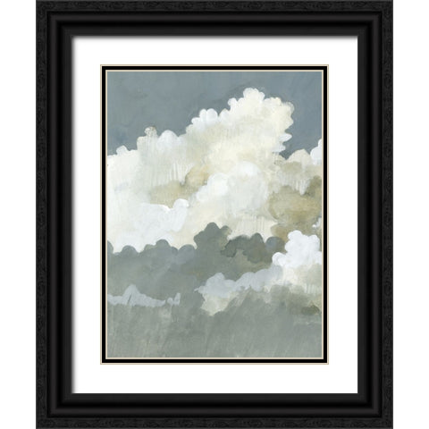 Big Clouds I Black Ornate Wood Framed Art Print with Double Matting by Caroline, Emma