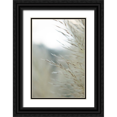 Subtle Grasses III Black Ornate Wood Framed Art Print with Double Matting by Johnson, Jason