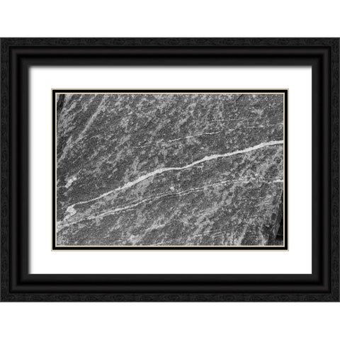 Found Textures IX Black Ornate Wood Framed Art Print with Double Matting by Johnson, Jason