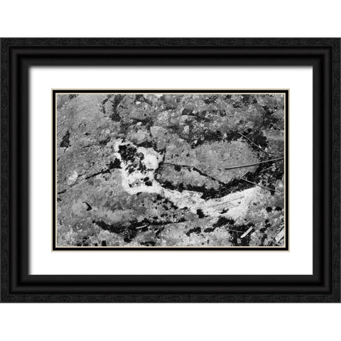 Found Textures XIV Black Ornate Wood Framed Art Print with Double Matting by Johnson, Jason