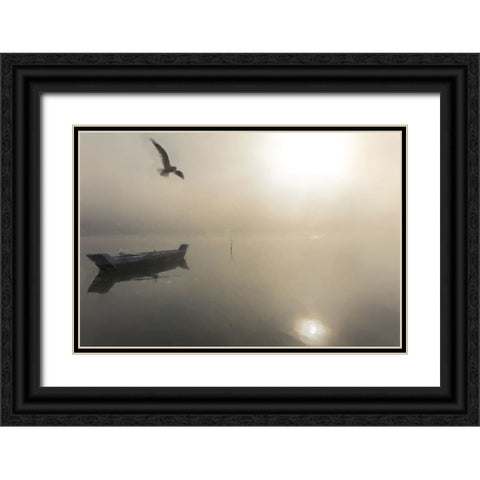 Sunset Scene Black Ornate Wood Framed Art Print with Double Matting by Curinga, Kim