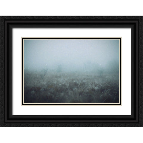 Blue Mist Black Ornate Wood Framed Art Print with Double Matting by Curinga, Kim