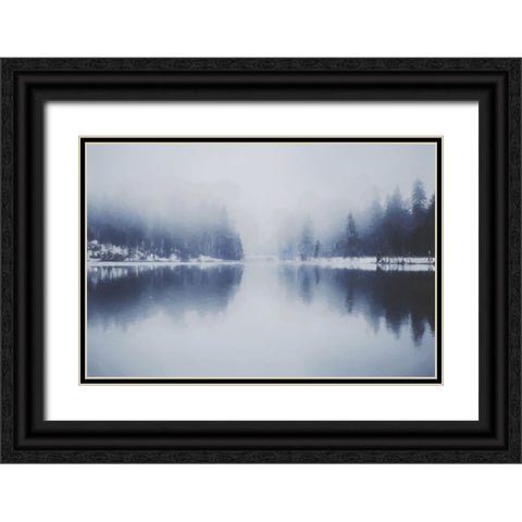 Blue Dawn Black Ornate Wood Framed Art Print with Double Matting by Curinga, Kim