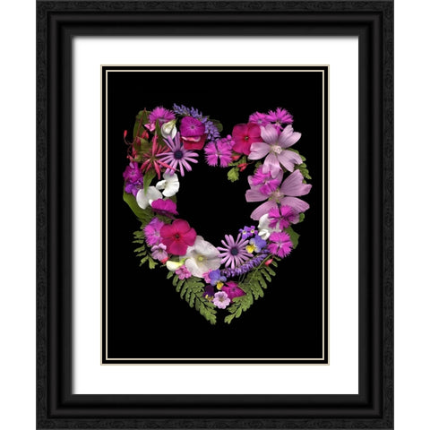 Flower Drama VI Black Ornate Wood Framed Art Print with Double Matting by Stalus, Judy