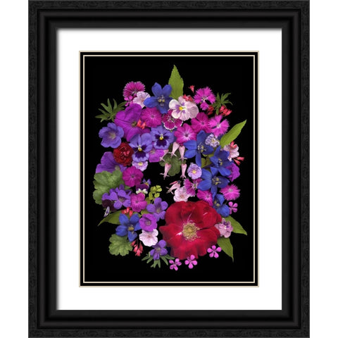 Flower Drama VIII Black Ornate Wood Framed Art Print with Double Matting by Stalus, Judy