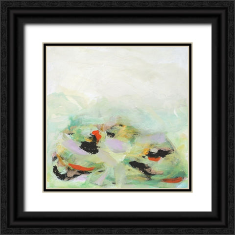 Floating on Air II Black Ornate Wood Framed Art Print with Double Matting by Fuchs, Jodi