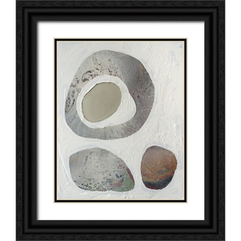 Orbs I Black Ornate Wood Framed Art Print with Double Matting by Ferrell, Erin McGee