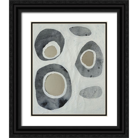 Orbs III Black Ornate Wood Framed Art Print with Double Matting by Ferrell, Erin McGee