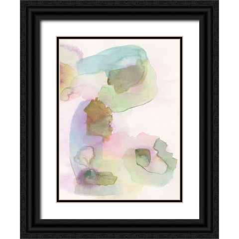 Delighted II Black Ornate Wood Framed Art Print with Double Matting by Fuchs, Jodi