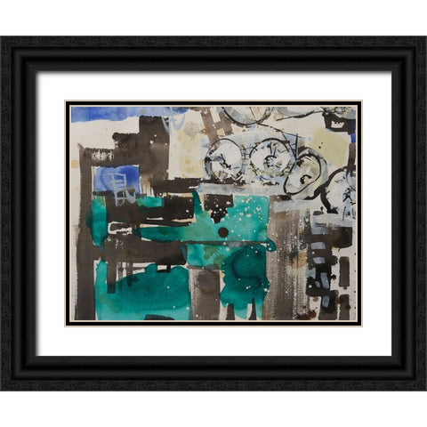 Bahrain II Black Ornate Wood Framed Art Print with Double Matting by Ferrell, Erin McGee