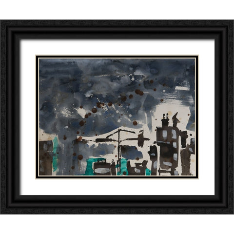 Bahrain IV Black Ornate Wood Framed Art Print with Double Matting by Ferrell, Erin McGee