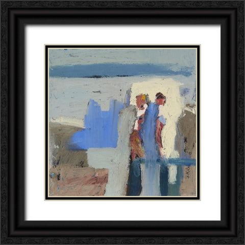 Shell Gathers V Black Ornate Wood Framed Art Print with Double Matting by Ferrell, Erin McGee