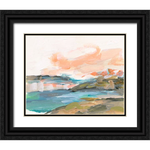 Dawn Breaking I Black Ornate Wood Framed Art Print with Double Matting by Wang, Melissa