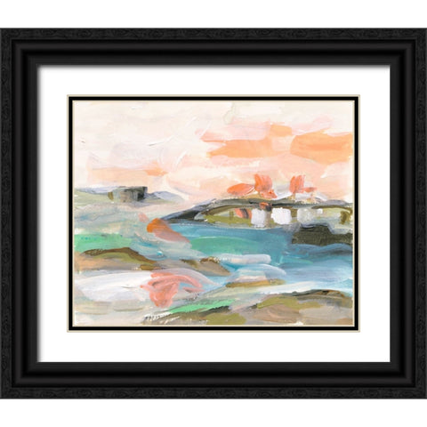 Dawn Breaking III Black Ornate Wood Framed Art Print with Double Matting by Wang, Melissa