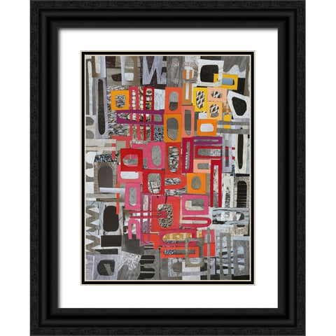 Christmas in the Sierras III Black Ornate Wood Framed Art Print with Double Matting by Good, Coco
