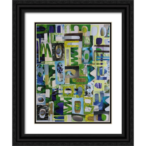 Golders Green III Black Ornate Wood Framed Art Print with Double Matting by Good, Coco