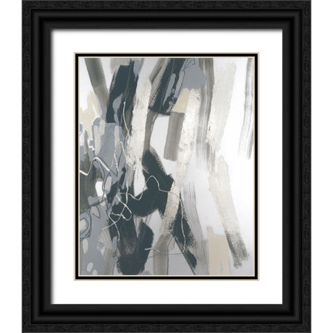 Slate Search I Black Ornate Wood Framed Art Print with Double Matting by Vess, June Erica