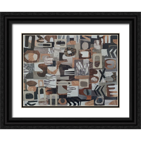 Safari Camp Serengeti III Black Ornate Wood Framed Art Print with Double Matting by Good, Coco