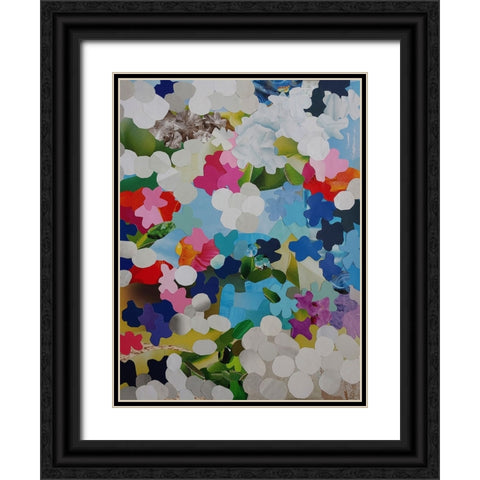Desert Roses Black Ornate Wood Framed Art Print with Double Matting by Good, Coco