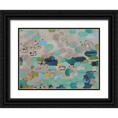 Shimmering Shoreline Black Ornate Wood Framed Art Print with Double Matting by Good, Coco