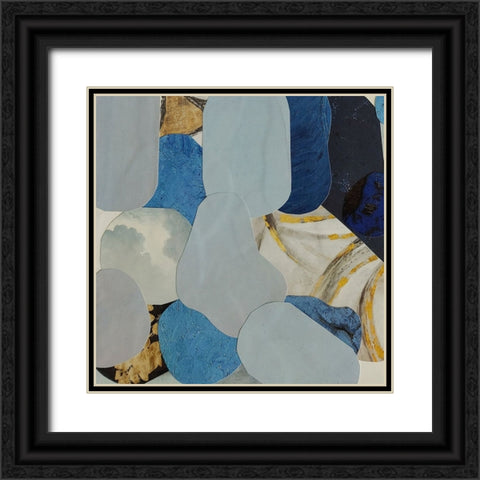 Blue Monsoon II Black Ornate Wood Framed Art Print with Double Matting by Good, Coco