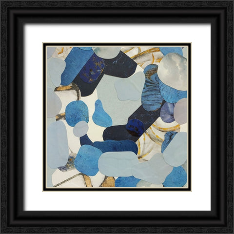 Blue Monsoon IV Black Ornate Wood Framed Art Print with Double Matting by Good, Coco
