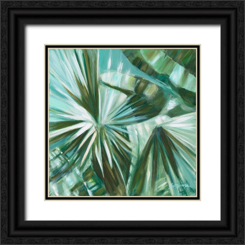 Verde Jungle Black Ornate Wood Framed Art Print with Double Matting by Wilkins, Suzanne