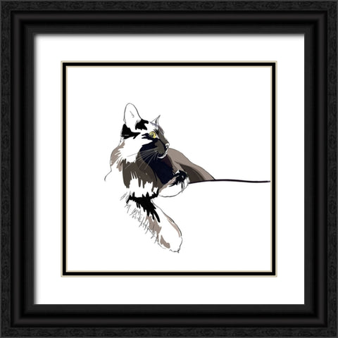 Asher I Black Ornate Wood Framed Art Print with Double Matting by Kalina, Emily