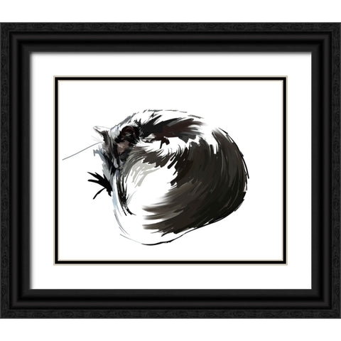 Asher II Black Ornate Wood Framed Art Print with Double Matting by Kalina, Emily