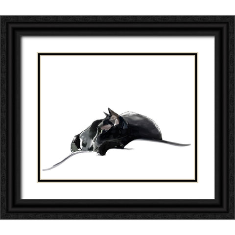 Asher III Black Ornate Wood Framed Art Print with Double Matting by Kalina, Emily