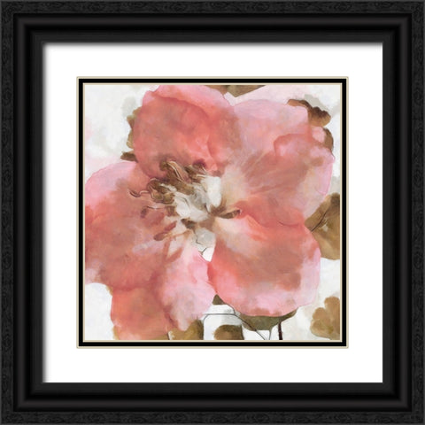 Delicateness I Black Ornate Wood Framed Art Print with Double Matting by Saunders, Alonzo