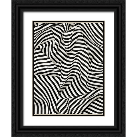 Black White Bold and Bright I Black Ornate Wood Framed Art Print with Double Matting by Aldridge, Ashley