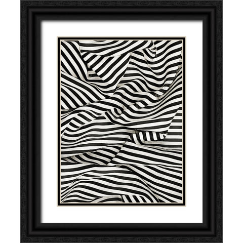 Black White Bold and Bright II Black Ornate Wood Framed Art Print with Double Matting by Aldridge, Ashley