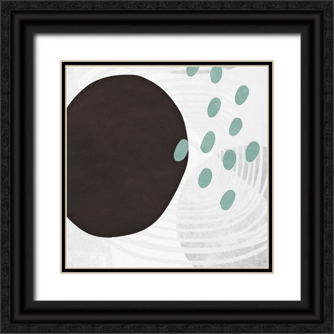 Shapes n Lines Abstract  III Black Ornate Wood Framed Art Print with Double Matting by Aldridge, Ashley