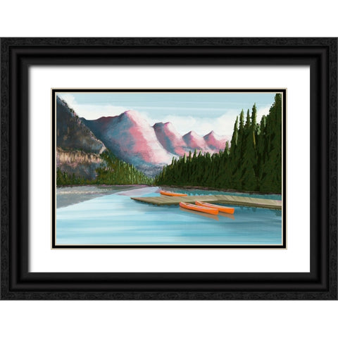 Canada I Black Ornate Wood Framed Art Print with Double Matting by Arctic Frame