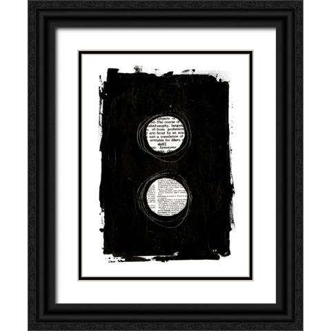 Collected Knowledge IV Black Ornate Wood Framed Art Print with Double Matting by Haase, Andrea