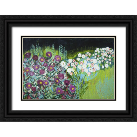 Midnight Landscape Dream I Black Ornate Wood Framed Art Print with Double Matting by Hampe, Shelley