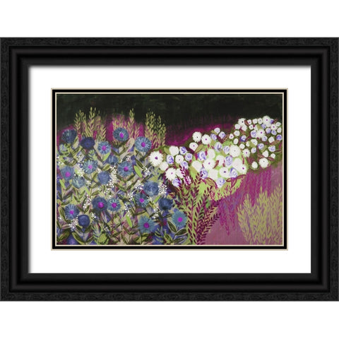 Midnight Landscape Dream II Black Ornate Wood Framed Art Print with Double Matting by Hampe, Shelley
