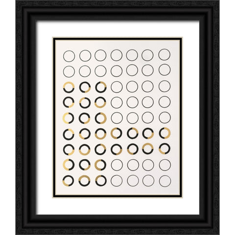 Minor Arc I Black Ornate Wood Framed Art Print with Double Matting by Lam, Vanna