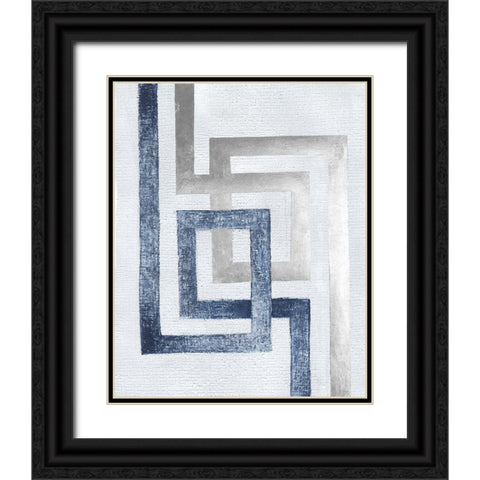 Transversal II Black Ornate Wood Framed Art Print with Double Matting by Lam, Vanna