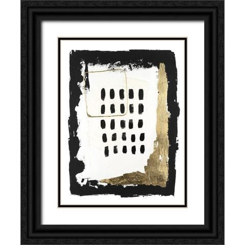 Gold Junction I Black Ornate Wood Framed Art Print with Double Matting by Willett, Michael