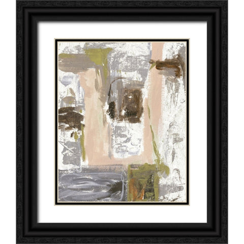 Facets I Black Ornate Wood Framed Art Print with Double Matting by Wang, Melissa