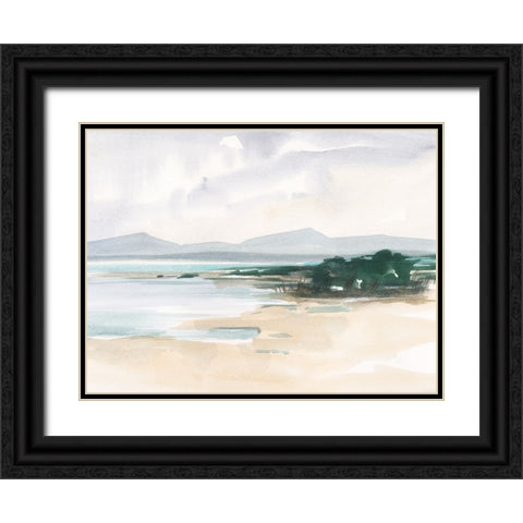 Beach Inlet I Black Ornate Wood Framed Art Print with Double Matting by Harper, Ethan