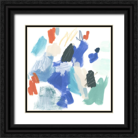 Color Curcuit I Black Ornate Wood Framed Art Print with Double Matting by Vess, June Erica