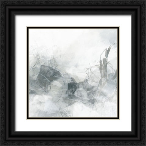 Stone Mist II Black Ornate Wood Framed Art Print with Double Matting by Vess, June Erica
