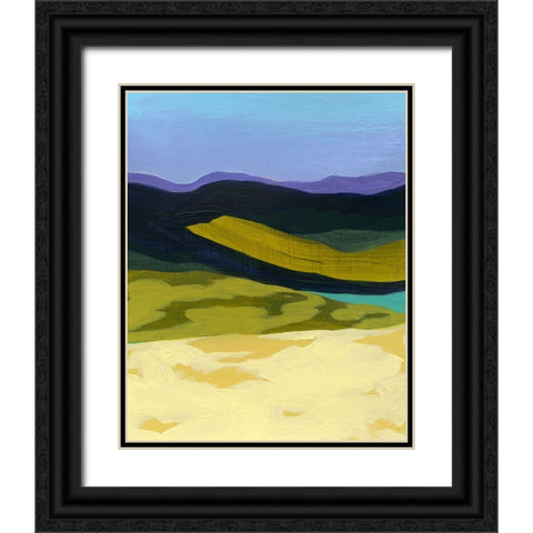 Sun Dappled Mountains IV Black Ornate Wood Framed Art Print with Double Matting by Popp, Grace