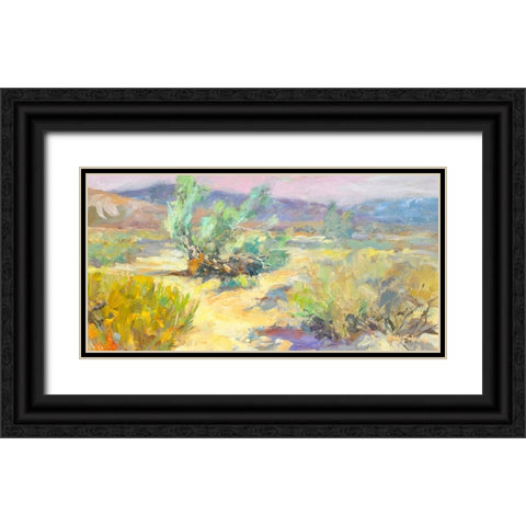 Desert Garden Black Ornate Wood Framed Art Print with Double Matting by Stevens, Allayn