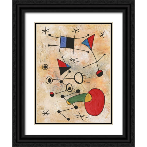 Miro Memoirs III Black Ornate Wood Framed Art Print with Double Matting by Willett, Michael
