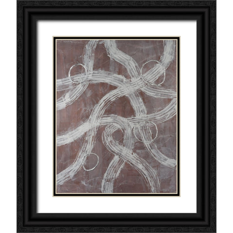 Lavish Lanes II Black Ornate Wood Framed Art Print with Double Matting by Willett, Michael